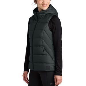 Outdoor Research Black Down Vest with Hood NWOT**